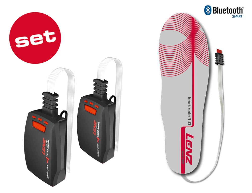 Lenz Set Lithium Pack Insole RcB 1200 + Heat Sole - Heatable Insoles