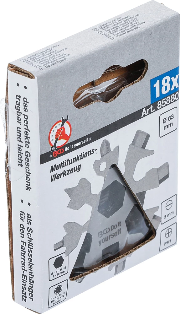 BGS Technic Outil Multifonctionnel 18 En 1 Acier Inoxydable – Image 6