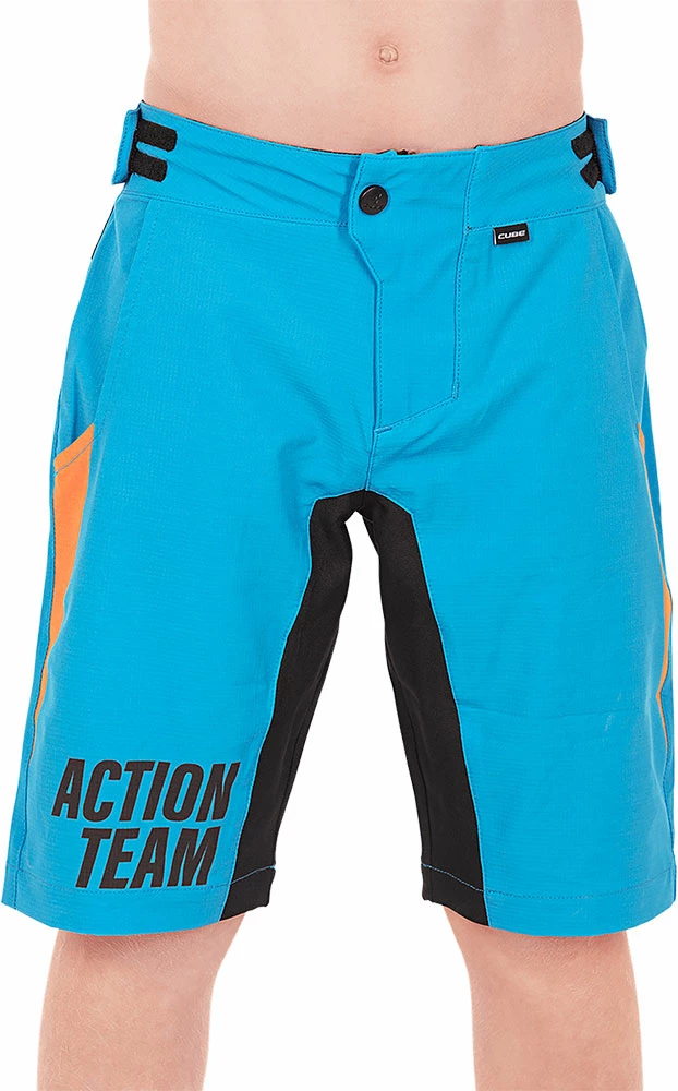 Cube Junior X Actionteam - Kid's MTB Shorts With Liner Shorts – Image 4