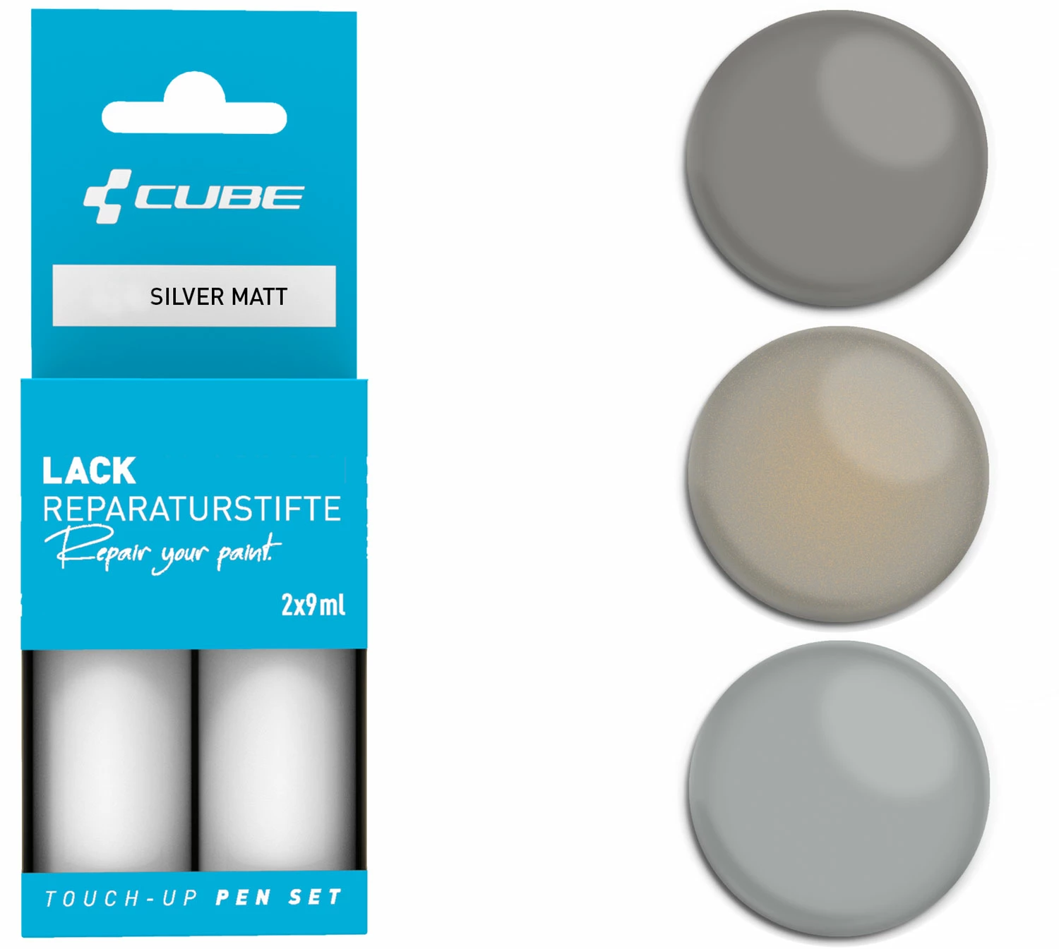 Cube Kit De Réparation De Peinture SILVER Matt
