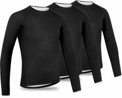 GripGrab Ride Thermal - Maillot De Corps Fonctionnel à Manches Longues (pack De 3)