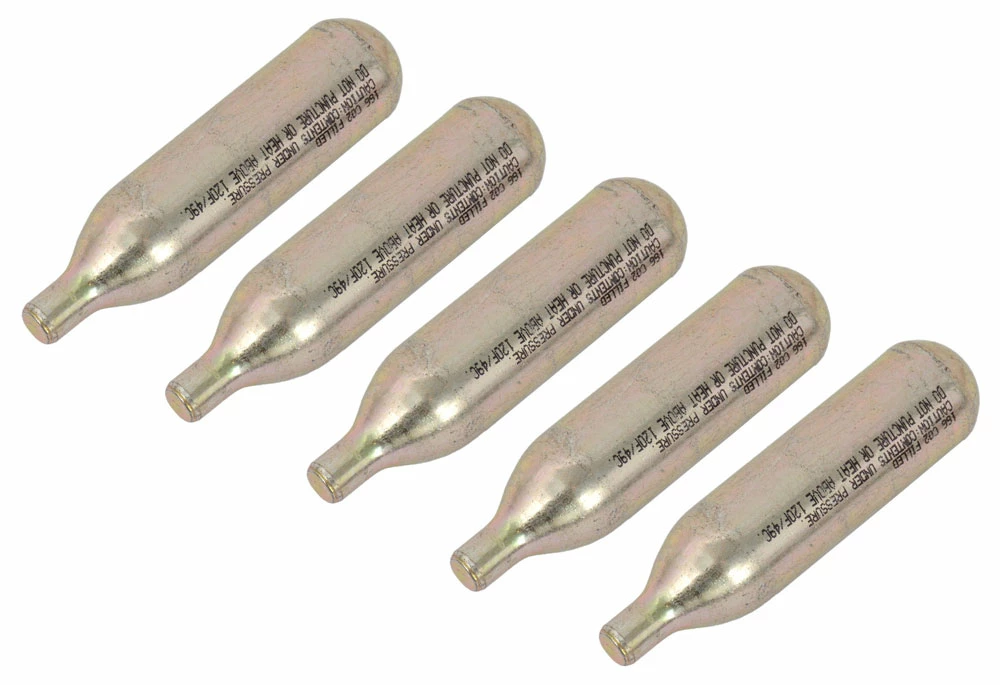 Radon Cartouche De CO₂ 16g Sans Filetage, Paquet De 5 Pour SKS Airchamp Pro