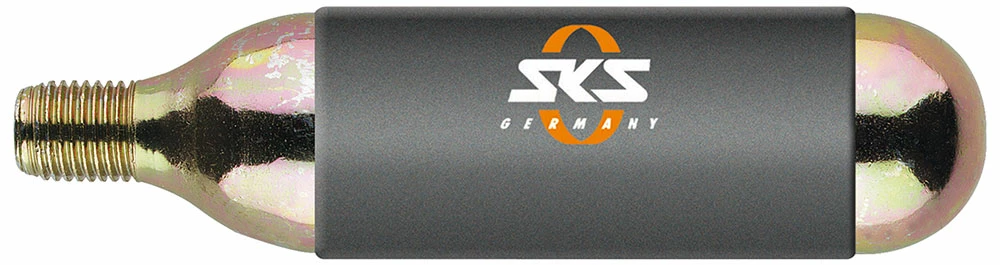 SKS Germany CO₂ Cartouche Caoutchoutée Avec Filetage 16g