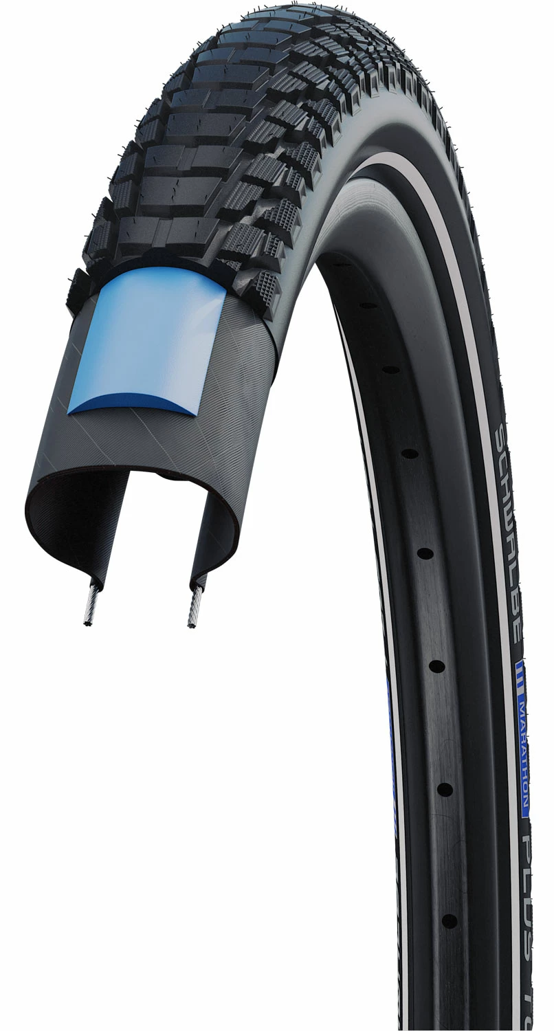Schwalbe Marathon Plus Tour Performance 28" Addix.E SDG E-50 Reflex Pneu à Fil – Image 3