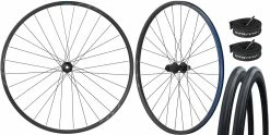 Shimano WH-RS171 Jeu De Roues 700C Disc Avec Schwalbe One 28-622 + Chambres à Air Trivio