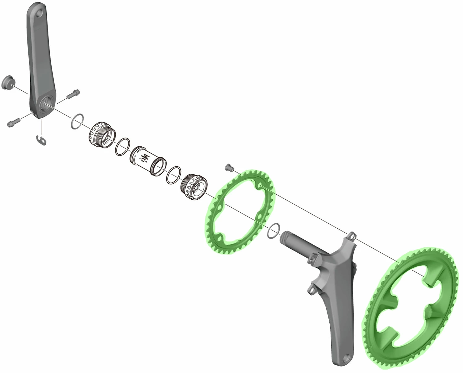 Shimano Plateau ULTEGRA Pour FC-R8100 52/36 Dents – Image 4