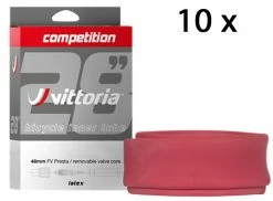 Vittoria Chambre à Air Competition Latex 30/38-622 48mm (10 Pièces)