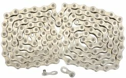 YBN Chaîne 10 Vitesses Pour Vélos électriques S10e S2 136 Maillons Argentés