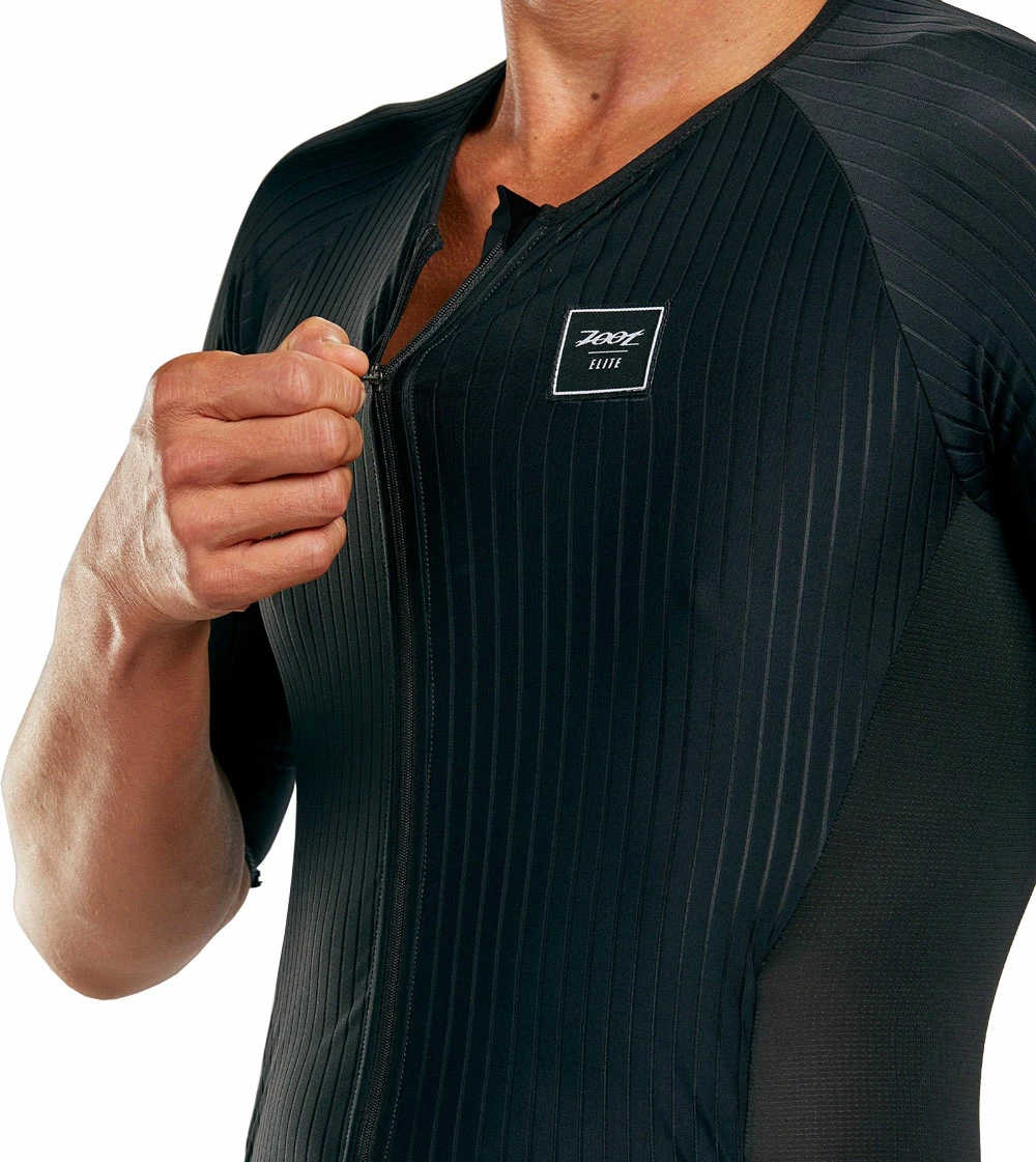 ZOOT Elite Triathlon Full-Zip Aero Racesuit - Maillot Une Pièce Avec Rembourrage – Image 6
