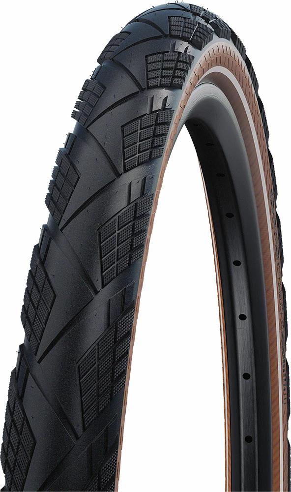 Schwalbe Marathon Efficiency Evo Super Race 28x2,15" Addix E-50 Pneu Pliant Transparent